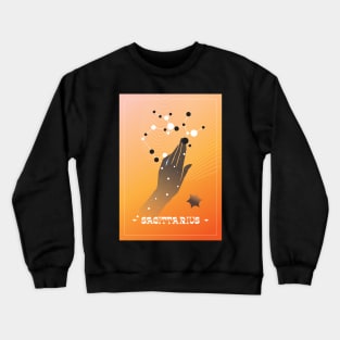 Sagittarius Zodiac Art Crewneck Sweatshirt